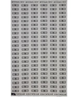 Balenciaga Bb Monogram Logo Blanket Scarf Accessories - Grey