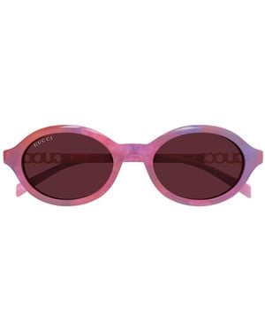 Gucci Gg2153S Linea Name Of Brand Acetato Riciclato Sunglasses - Purple