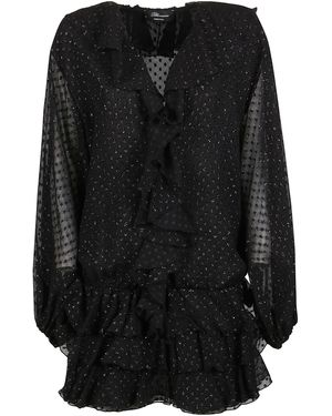 Blumarine Silk Blend Dress - Black