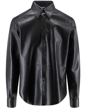Dolce & Gabbana Leather/Jacket - Black