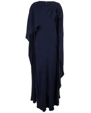 Jonathan Simkhai Dress Draped Cape - Blue
