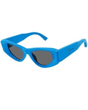 Balenciaga Sunglasses Cat Eye Full Rim, Light Frame And Lens Bb0243S004 - Blue