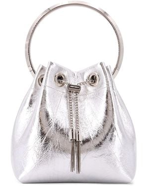 Jimmy Choo Bon Bon Leather Handbag - White