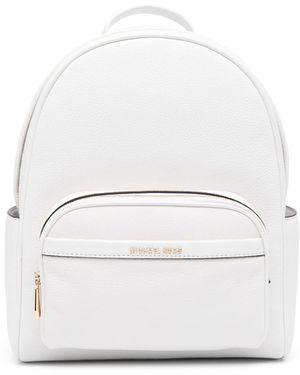 MICHAEL Michael Kors Bex Medium Pebbled Leather Backpack - White