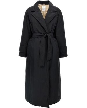 Brunello Cucinelli Belted Long Jacket Clothing - Black