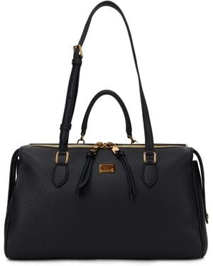 Dolce & Gabbana Leather Tote Bag Pvc - Black