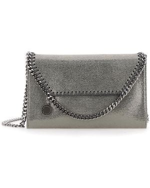 Stella McCartney Mini Crossbody Fala Shiny Dot - Gray