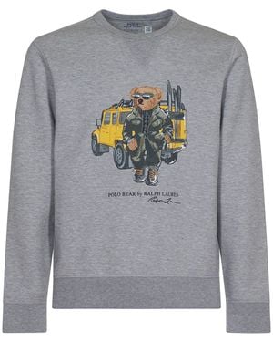 Ralph Lauren Bear Logo Sweatshirt - Gray