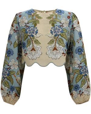 FARM Rio Shirts Linen - Green