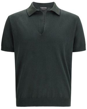 Tom Ford Cotton Polo Shirt - Green