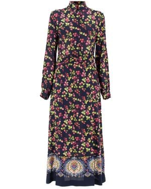 Etro Elegant Mini Dress With Berries Print - White