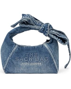 Marc Jacobs Medium Wash The Mini Sack Bag - Blue