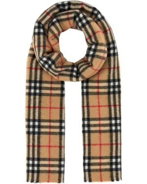 Burberry Burberry Cashmere Check Scarf - Black