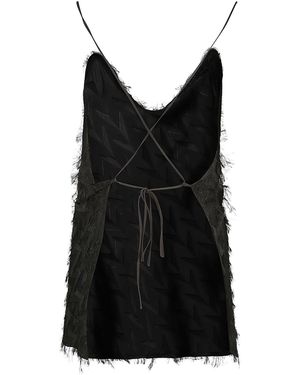 MSGM 3642Mdt03 247302 Ac Vi Top - Black