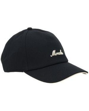 Moncler Moncler 3B00007_0U618999 Logo-Embroidered Cotton Baseball Cap - Black