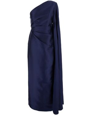 Solace London Maxi Dress Veya Polyester - Blue