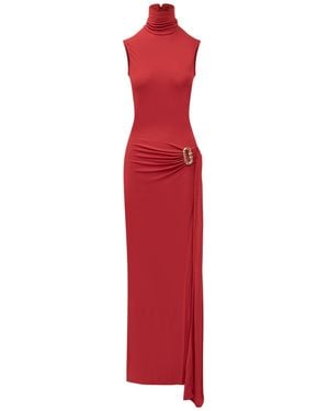 CASABLANCA Column Dress - Red