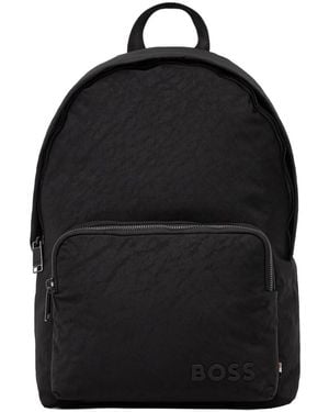BOSS Backpack With Logo - Black