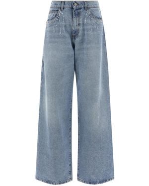 GIUSEPPE DI MORABITO Crystal Jeans Cotton - Blue