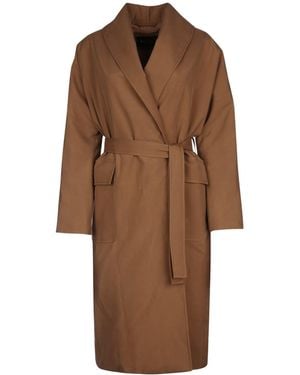 Loro Piana Dwight Coat Sb Japon Silk Wr - Brown