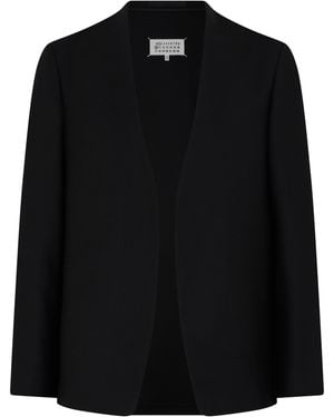 Maison Margiela Open Jacket Virgin Wool - Black