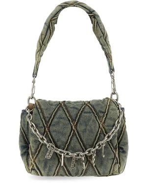 DIESEL Charm-D Small Shoulder Bag - Green