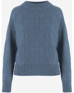 Allude Cashmere And Silk Sweater - Blue