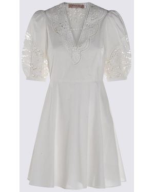 Twinset Cotton Mini Dress - White