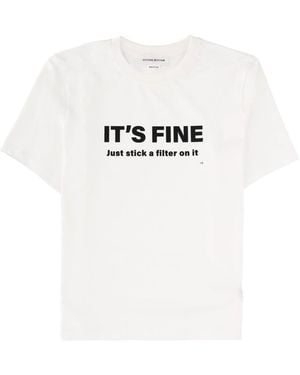 Victoria Beckham Its Fine, Just Stick A Filter On It T-Shirt - White