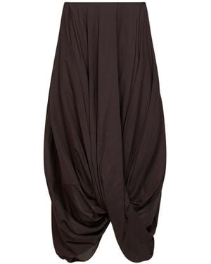 TOTEME Walnut Jersey Asymmetric Cocoon Skirt - Brown