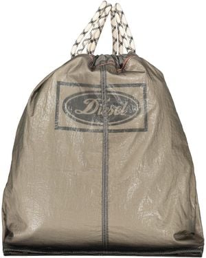 DIESEL Sack Backpack With Logo - Natural