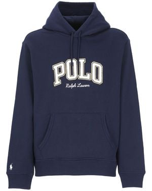 Polo Ralph Lauren Hoodie With Logo - Blue