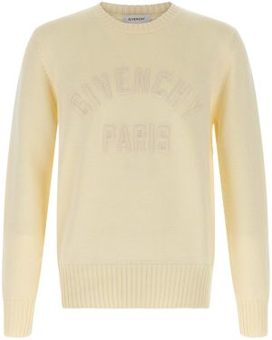 Givenchy Logo-Embroidered Cotton Sweater - Natural