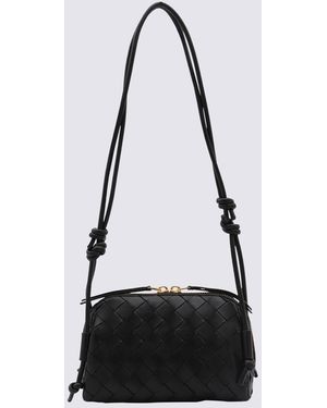 Bottega Veneta Leather Concert Pouch - Black