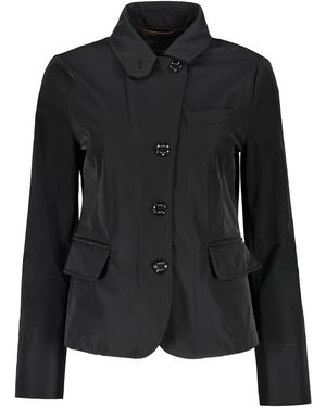 Moorer Technical Fabric Waterproof Jacket - Black