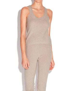 La Perla Braided Jewel Cashmere-Blend Tank Plm0056150 Clothing - Natural
