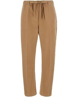 Semicouture Pants Buddy Cotton - Natural