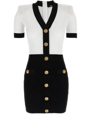 Balmain Knitted Dress - Black