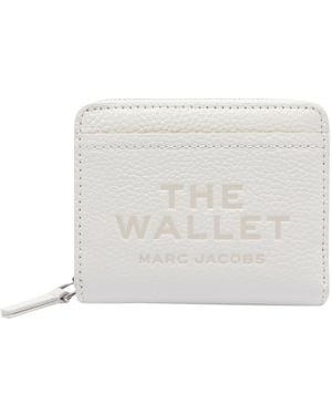 Marc Jacobs The Leather Mini Compact Wallet - White