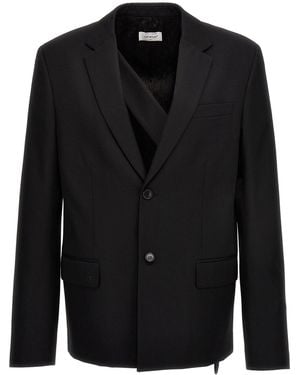 Off-White c/o Virgil Abloh Ow Embroidery Wool Blazer - Black