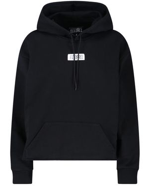 MM6 by Maison Martin Margiela Numeric Hoodie - Black