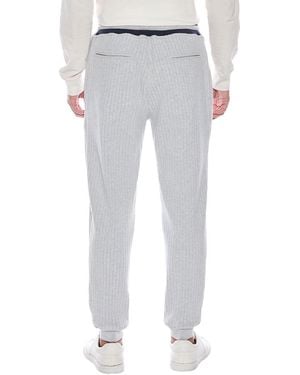 Brunello Cucinelli Light Ribbed Pants - Gray