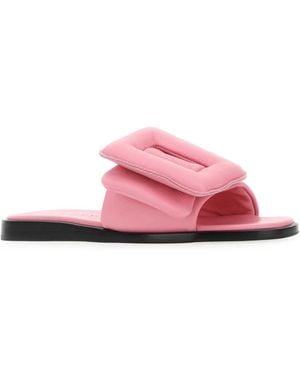 サンダル・ミュール BOYY SS23 Pink leather Puffy slippers (PUFFYSANDAL BUBGUM) Designer Puffer Slippers for Women - Up to 70% off | Lyst