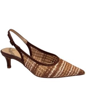 Exe' Iris 442 Intreccio Bicolor Shoe - Brown