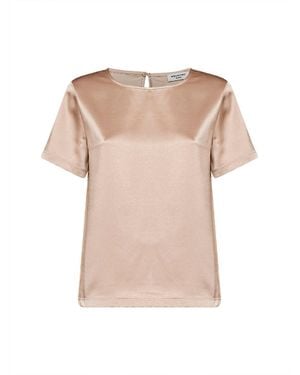 Weekend by Maxmara Crewneck T-Shirt Wkdgilbert Blush Satin Polyester - Pink
