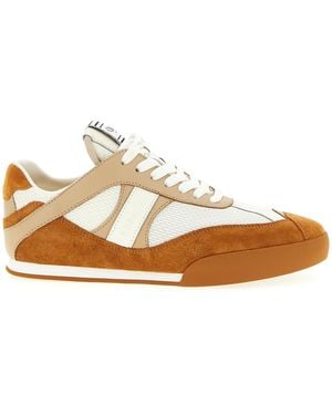 Chloé Rusted Lace Up Trainers - White