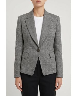 Brunello Cucinelli Linen Tailored Jacket - Grey