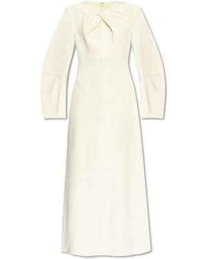 Jil Sander Dress With Draping - White