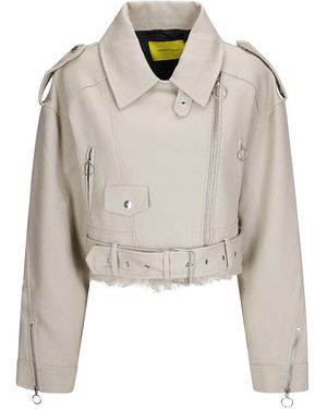 Marques'Almeida Zip-fastening Cropped Jacket - Natural