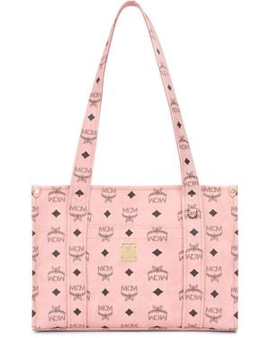 MCM Tote Bag Polyurethane - Pink
